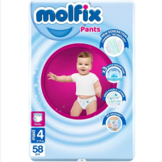 Molfix Jumbo Large 9-14 Kg 58 pcs (Made in Turkey)